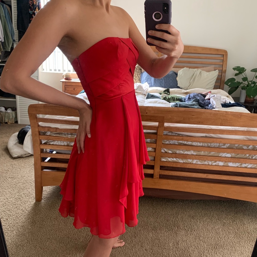 Jessica McClintock formal red dress - Picture 3 of 8